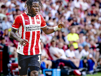 PSV player Johan Bakayoko plays during the match PSV vs. Go Ahead Eagles at the Philips Stadium for the Dutch Eredivisie 4th round season 20...