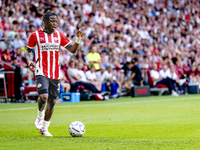 PSV player Johan Bakayoko plays during the match PSV vs. Go Ahead Eagles at the Philips Stadium for the Dutch Eredivisie 4th round season 20...