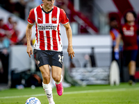 PSV player Guus Til during the match PSV vs. Go Ahead Eagles at the Philips Stadium for the Dutch Eredivisie 4th round season 2024-2025 in E...