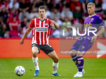 PSV player Olivier Boscagli during the match PSV vs. Go Ahead Eagles at the Philips Stadium for the Dutch Eredivisie 4th round season 2024-2...