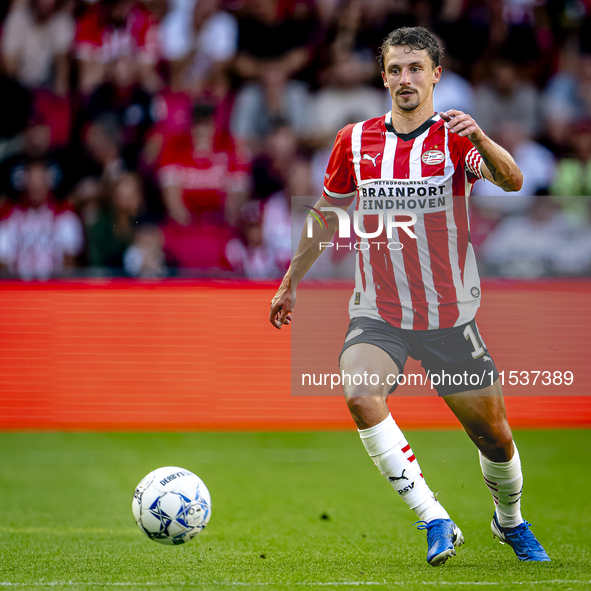 PSV player Olivier Boscagli during the match PSV vs. Go Ahead Eagles at the Philips Stadium for the Dutch Eredivisie 4th round season 2024-2...