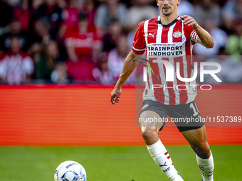 PSV player Olivier Boscagli during the match PSV vs. Go Ahead Eagles at the Philips Stadium for the Dutch Eredivisie 4th round season 2024-2...