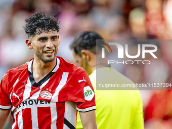 PSV player Ricardo Pepi during the match PSV vs. Go Ahead Eagles at the Philips Stadium for the Dutch Eredivisie 4th round season 2024-2025...