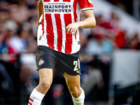 PSV player Guus Til during the match PSV vs. Go Ahead Eagles at the Philips Stadium for the Dutch Eredivisie 4th round season 2024-2025 in E...