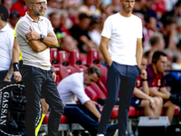 PSV trainer Peter Bosz during the match between PSV and Go Ahead Eagles at the Philips Stadium for the Dutch Eredivisie 4th round season 202...