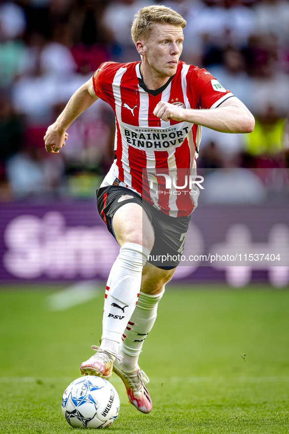 PSV player Jerdy Schouten during the match PSV vs. Go Ahead Eagles at the Philips Stadium for the Dutch Eredivisie 4th round season 2024-202...