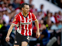 PSV player Hirving Lozano plays during the match PSV vs. Go Ahead Eagles at the Philips Stadium for the Dutch Eredivisie 4th round season 20...