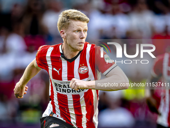 PSV player Jerdy Schouten during the match PSV vs. Go Ahead Eagles at the Philips Stadium for the Dutch Eredivisie 4th round season 2024-202...