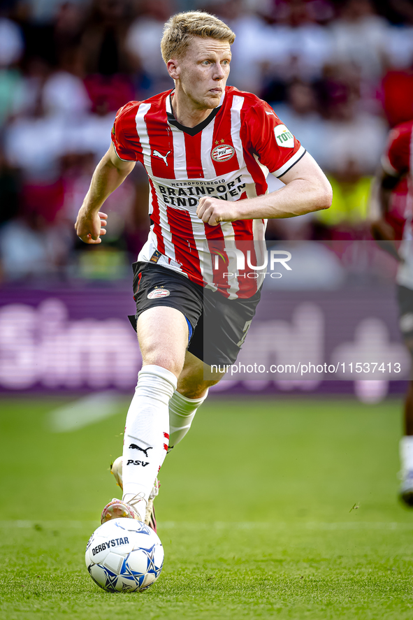 PSV player Jerdy Schouten during the match PSV vs. Go Ahead Eagles at the Philips Stadium for the Dutch Eredivisie 4th round season 2024-202...