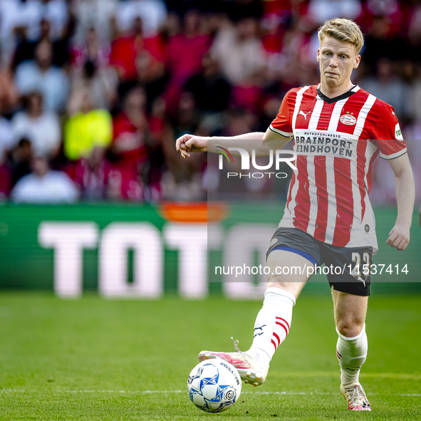 PSV player Jerdy Schouten during the match PSV vs. Go Ahead Eagles at the Philips Stadium for the Dutch Eredivisie 4th round season 2024-202...