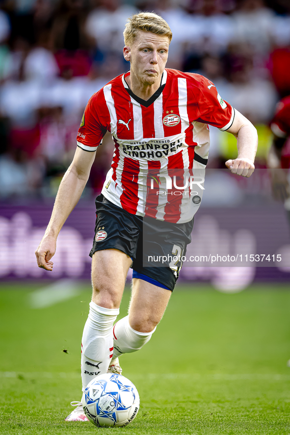 PSV player Jerdy Schouten during the match PSV vs. Go Ahead Eagles at the Philips Stadium for the Dutch Eredivisie 4th round season 2024-202...