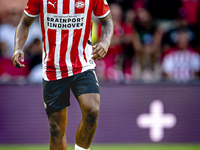 PSV player Ryan Flamingo during the match PSV vs. Go Ahead Eagles at the Philips Stadium for the Dutch Eredivisie 4th round season 2024-2025...