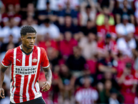 PSV player Ryan Flamingo during the match PSV vs. Go Ahead Eagles at the Philips Stadium for the Dutch Eredivisie 4th round season 2024-2025...