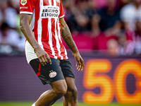 PSV player Ryan Flamingo during the match PSV vs. Go Ahead Eagles at the Philips Stadium for the Dutch Eredivisie 4th round season 2024-2025...