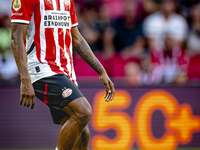 PSV player Ryan Flamingo during the match PSV vs. Go Ahead Eagles at the Philips Stadium for the Dutch Eredivisie 4th round season 2024-2025...