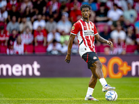 PSV player Ryan Flamingo during the match PSV vs. Go Ahead Eagles at the Philips Stadium for the Dutch Eredivisie 4th round season 2024-2025...