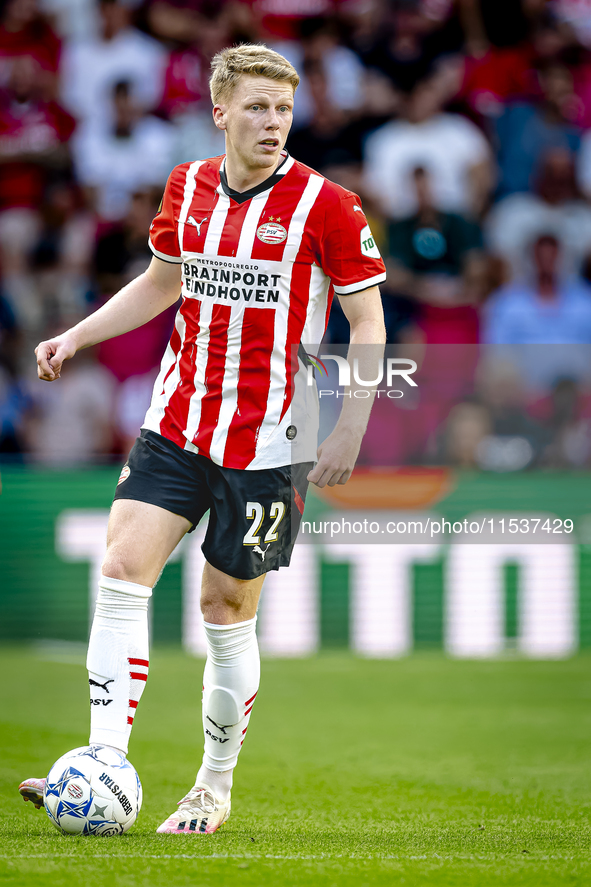 PSV player Jerdy Schouten during the match PSV vs. Go Ahead Eagles at the Philips Stadium for the Dutch Eredivisie 4th round season 2024-202...