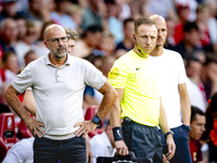 PSV trainer Peter Bosz during the match between PSV and Go Ahead Eagles at the Philips Stadium for the Dutch Eredivisie 4th round season 202...