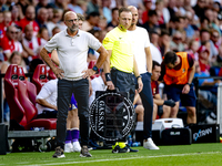 PSV trainer Peter Bosz during the match between PSV and Go Ahead Eagles at the Philips Stadium for the Dutch Eredivisie 4th round season 202...