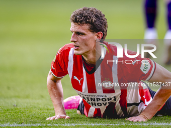 PSV player Guus Til during the match PSV vs. Go Ahead Eagles at the Philips Stadium for the Dutch Eredivisie 4th round season 2024-2025 in E...