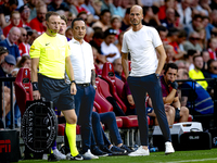 Go Ahead Eagles trainer Paul Simonis during the match PSV vs. Go Ahead Eagles at the Philips Stadium for the Dutch Eredivisie 4th round seas...