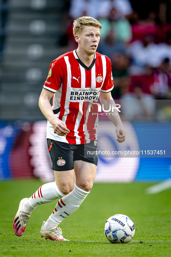 PSV player Jerdy Schouten during the match PSV vs. Go Ahead Eagles at the Philips Stadium for the Dutch Eredivisie 4th round season 2024-202...