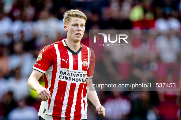 PSV player Jerdy Schouten during the match PSV vs. Go Ahead Eagles at the Philips Stadium for the Dutch Eredivisie 4th round season 2024-202...