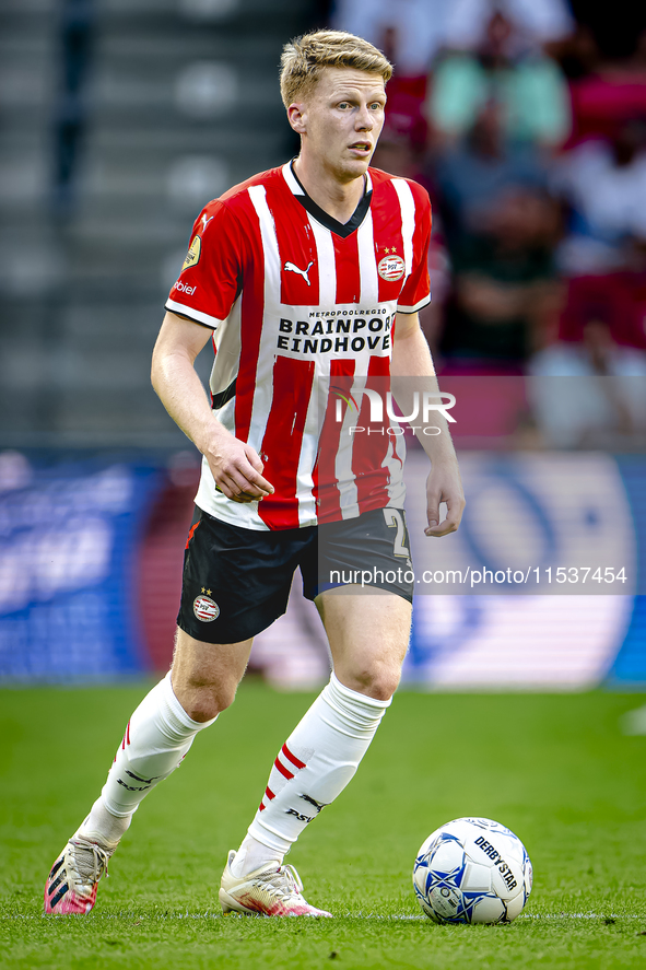 PSV player Jerdy Schouten during the match PSV vs. Go Ahead Eagles at the Philips Stadium for the Dutch Eredivisie 4th round season 2024-202...