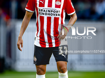 PSV player Richard Ledezma during the match between PSV and Go Ahead Eagles at the Philips Stadium for the Dutch Eredivisie 4th round season...