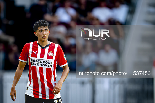 PSV player Richard Ledezma during the match between PSV and Go Ahead Eagles at the Philips Stadium for the Dutch Eredivisie 4th round season...