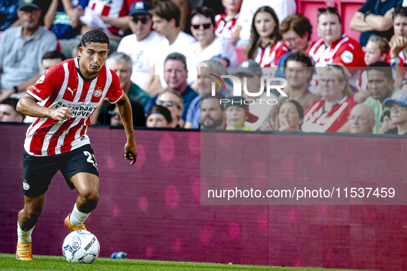 PSV player Couhaib Driouech during the match PSV vs. Go Ahead Eagles at the Philips Stadium for the Dutch Eredivisie 4th round season 2024-2...