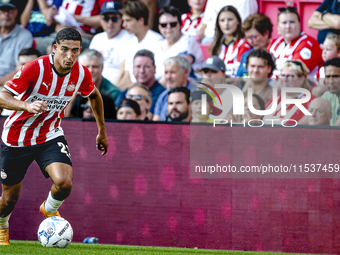 PSV player Couhaib Driouech during the match PSV vs. Go Ahead Eagles at the Philips Stadium for the Dutch Eredivisie 4th round season 2024-2...