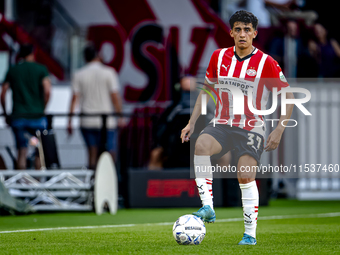 PSV player Richard Ledezma during the match between PSV and Go Ahead Eagles at the Philips Stadium for the Dutch Eredivisie 4th round season...