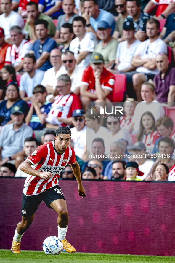 PSV player Couhaib Driouech during the match PSV vs. Go Ahead Eagles at the Philips Stadium for the Dutch Eredivisie 4th round season 2024-2...