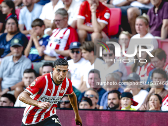 PSV player Couhaib Driouech during the match PSV vs. Go Ahead Eagles at the Philips Stadium for the Dutch Eredivisie 4th round season 2024-2...