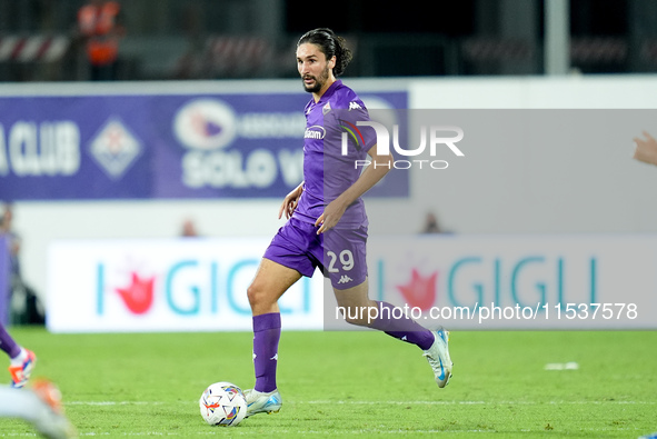 Yacine Adly of ACF Fiorentina during the Serie A Enilive match between ACF Fiorentina and AC Monza at Stadio Artemio Franchi on September 01...