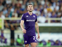 Robin Gosens of ACF Fiorentina looks dejected during the Serie A Enilive match between ACF Fiorentina and AC Monza at Stadio Artemio Franchi...