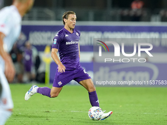 Edoardo Bove of ACF Fiorentina during the Serie A Enilive match between ACF Fiorentina and AC Monza at Stadio Artemio Franchi on September 0...