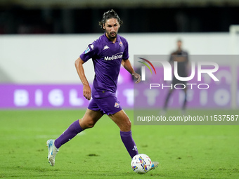 Yacine Adly of ACF Fiorentina during the Serie A Enilive match between ACF Fiorentina and AC Monza at Stadio Artemio Franchi on September 01...