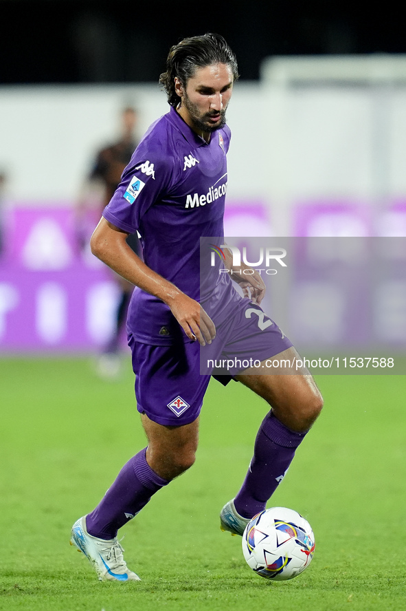 Yacine Adly of ACF Fiorentina during the Serie A Enilive match between ACF Fiorentina and AC Monza at Stadio Artemio Franchi on September 01...