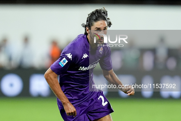 Yacine Adly of ACF Fiorentina during the Serie A Enilive match between ACF Fiorentina and AC Monza at Stadio Artemio Franchi on September 01...