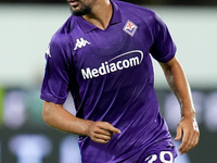 Yacine Adly of ACF Fiorentina looks on during the Serie A Enilive match between ACF Fiorentina and AC Monza at Stadio Artemio Franchi on Sep...