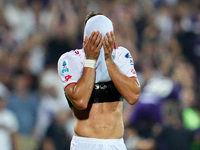 Pablo Mari' of AC Monza looks dejected during the Serie A Enilive match between ACF Fiorentina and AC Monza at Stadio Artemio Franchi on Sep...