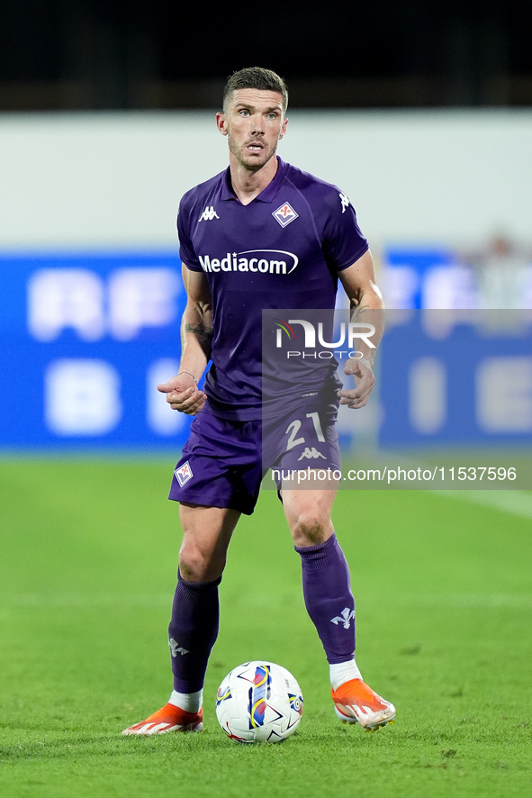 Robin Gosens of ACF Fiorentina in action during the Serie A Enilive match between ACF Fiorentina and AC Monza at Stadio Artemio Franchi on S...