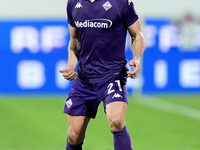 Robin Gosens of ACF Fiorentina in action during the Serie A Enilive match between ACF Fiorentina and AC Monza at Stadio Artemio Franchi on S...