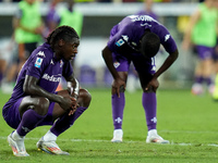 Moise Kean of ACF Fiorentina looks dejected during the Serie A Enilive match between ACF Fiorentina and AC Monza at Stadio Artemio Franchi o...