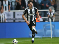 Newcastle United's Tino Livramento during the Premier League match between Newcastle United and Tottenham Hotspur at St. James's Park in New...