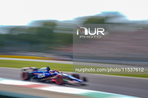 Daniel Ricciardo of Australia drives the (03) Visa Cash App RB Formula One Team VCARB 01 during the Race of the Formula 1 Pirelli Gran Premi...