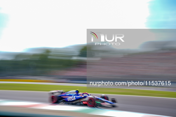 Yuki Tsunoda of Japan drives the (22) Visa Cash App RB Formula One Team VCARB 01 during the Race of the Formula 1 Pirelli Gran Premio d'Ital...