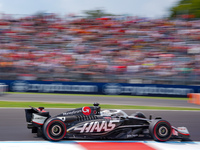 Kevin Magnussen of Denmark drives the (20) MoneyGram Haas F1 Team VF-24 during the Race of the Formula 1 Pirelli Gran Premio d'Italia 2024 i...